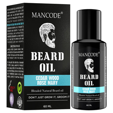 Mancode Cedarwood & Rose Mary Beard Growth Oil for Men - 60ml