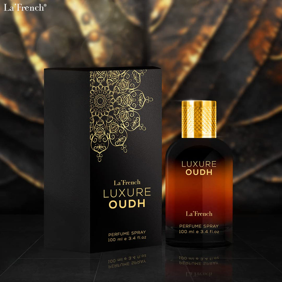 La French Luxure Oudh Perfume for Men 100ml | Premium Long Lasting Mens Perfume Scent | Date night fragrance Body Spray for Men | Gift for Husband Boyfriend.