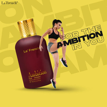 La French Ambition Perfume for Women 100ml | Premium Long Lasting Womens Perfume Scent | Date night fragrance Body Spray for Women | Perfume Gift Set for Wife Girlfriend.