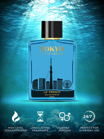 La french Tokyo Perfume for Men - 100ml | Luxury Gift | Extra Long Lasting Smell | Premium French Fragrance Scent | Eau De Parfum
