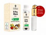 AL AHMED Premium Fragrances – 9 PM Black Fragrance Oil | 25 ML | Free 6 ML Empty Roll-On Bottle | Long Lasting | Alcohol-Free Attar - Al Ahmed India