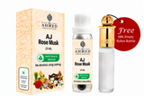 AJ Rose Musk By Al Ahmed (25ml) | LONG LASTING FRAGRANCE PERFUME FOR MEN AND WOMEN | 100% ALCOHOL FREE ATTAR PERFUME | 25ml | Free 6ml Roll on Empty Bottle