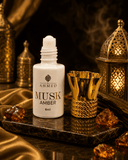 AL AHMED Musk Amber Non Alcoholic Attar 6ml | Premium Long Lasting Roll On Perfume Oil | Rich Musk, Amber & Oud Fragrance | Unisex - Al Ahmed India
