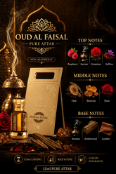 Oud Al Faisal β 12ml Premium Roll-On Attar | Signature Creation by Al Ahmed CEO | Long Lasting Luxury Oud Perfume - Al Ahmed India