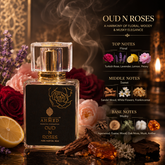 OUD & ROSES EDP BY AL AHMED EAU DE PARFUM 50ML FOR MEN & WOMEN EDP LONG LASTING
