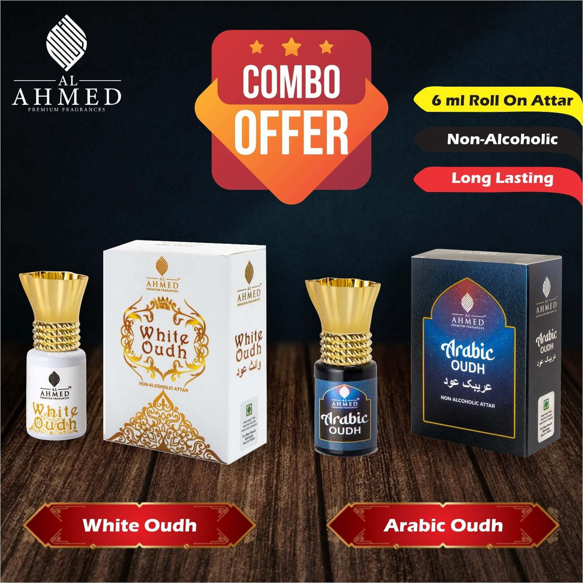 PREMIUM WHITE OUD & ARABIC OUD  ATTAR - COMBO OFFER