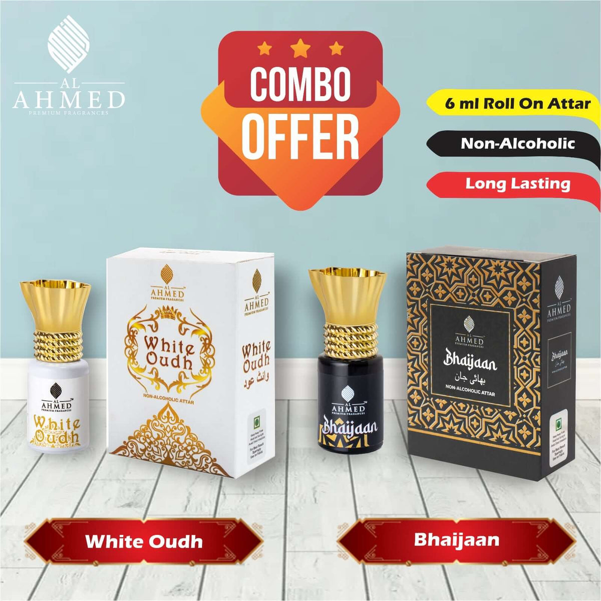 PREMIUM WHITE OUD & BHAIJJAN ATTAR - COMBO OFFER