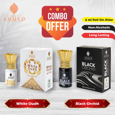 PREMIUM WHITE OUD & BLACK ORCHID ATTAR - COMBO OFFER