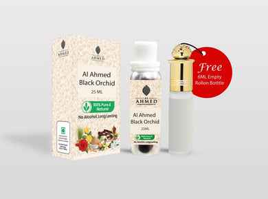AL Ahmed Luxury with Black Orchid ATTAR ROLL ON PERFUME | LONG LASTING FRAGRANCE PERFUME FOR MEN AND WOMEN | 100% ALCOHOL FREE ATTAR PERFUME | 25ML)