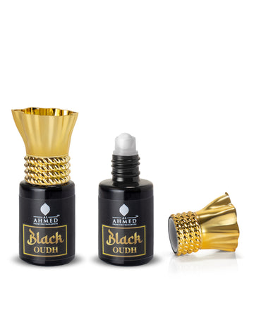 AL AHMED PREMIUM BLACK OUDH ATTAR ROLL ON PERFUME | LONG LASTING FRAGRANCE PERFUME FOR MEN AND WOMEN | 100% ALCOHOL FREE ATTAR PERFUME | (6ML)