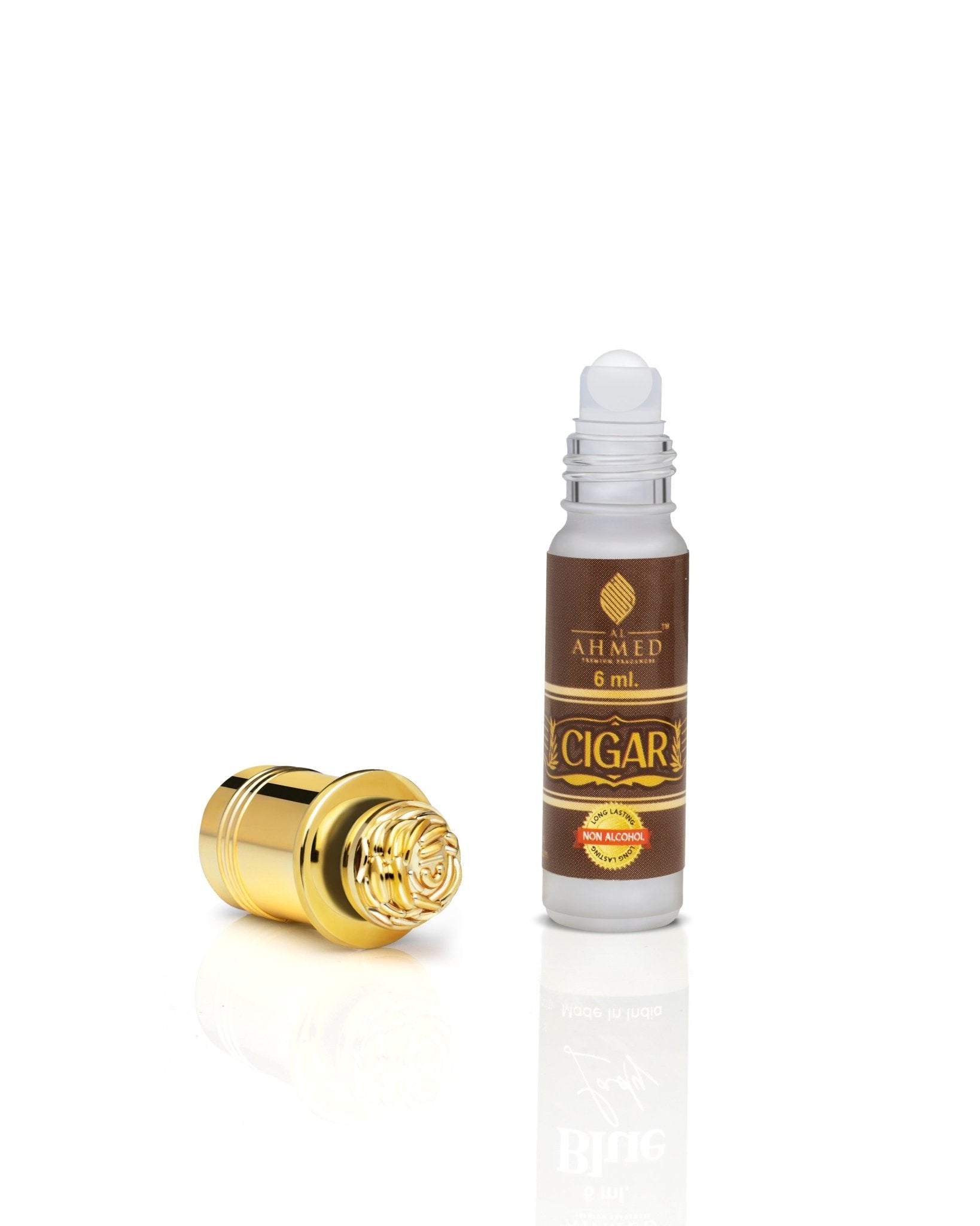 Al Ahmed CIGAR Attar Roll on Perfume | Long lasting Fragrance Perfume For Men and Women | 100% Alcohol Free Attar Perfume | 6ml) - Al Ahmed India