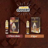 Al Ahmed Cigar & Chocolate Musk Attar Combo | 2 x 6ml Premium Long Lasting Unisex Perfume Roll-Ons | 100% Pure Alcohol-Free Attars for Men & Women | Special Combo Offer