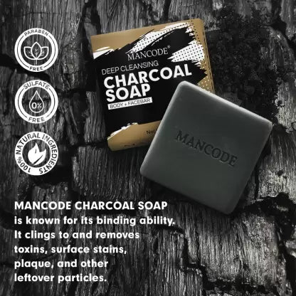 MANCODE Charcoal Deep Cleansing Soap