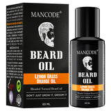 Mancode Lemon Grass & Orange Beard Growth Oil for Men - 60ml