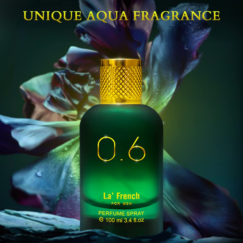 La French 0.6 Perfume for Men 100ml | Premium Long Lasting Mens Perfume Scent | Date night fragrance Body Spray for Men | Gift for Husband Boyfriend.