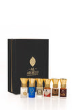 Al Ahmed Premium Attar Combo Set x 6ml | White Oud | Arabic Oud| Safa | Musk Amber | Habibi | wahid - Al Ahmed India