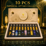 Al Ahmed 10 PCS Imperial Attar Collection | 6ml Each | Alcohol-Free Concentrated Perfume Oil | Long-Lasting Unisex Attar Gift Set for Men & Women | Premium Fragrance Combo