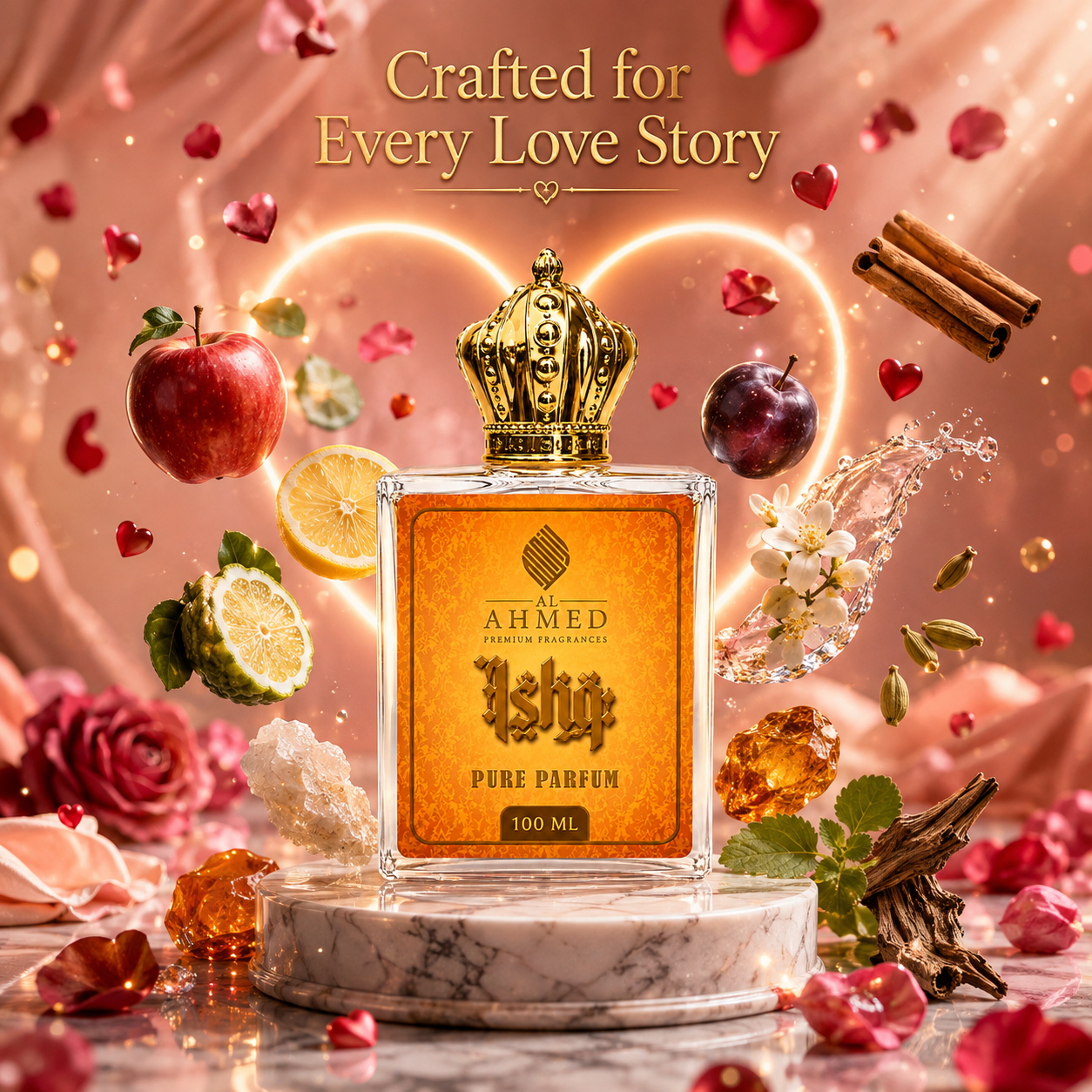 ISHQ | Extract de Parfum by Al Ahmed – 100ML for Men & Women | Long Lasting - Al Ahmed India