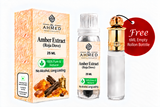 Amber Extract (Roja Dove) By Al Ahmed (25ml) | LONG LASTING FRAGRANCE PERFUME FOR MEN AND WOMEN | 100% ALCOHOL FREE ATTAR PERFUME | 25ml | Free 6ml Roll on Empty Bottle