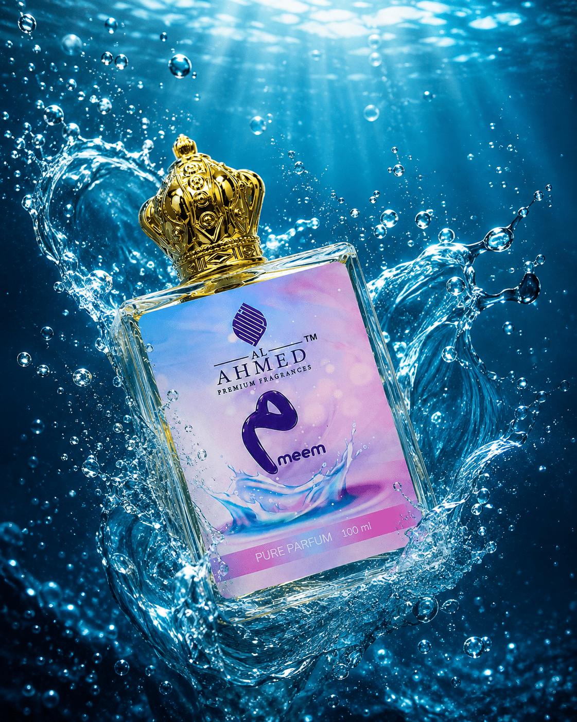 Al Ahmed MEEM Extrait de Parfum 100ML for Men | Powerful Aquatic Fragrance | Fresh, Long Lasting & Premium Luxury Perfume - Al Ahmed India