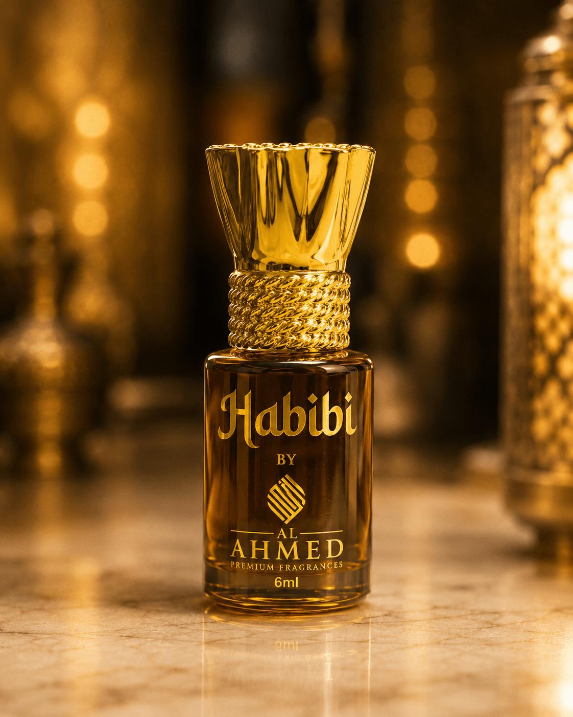 Al Ahmed Premium Habibi Attar Roll on Perfume | Long lasting Fragrance Perfume For Men and Women | 100% Alcohol Free Attar Perfume | Artisanal Perfume Oil (6ml) - Al Ahmed India