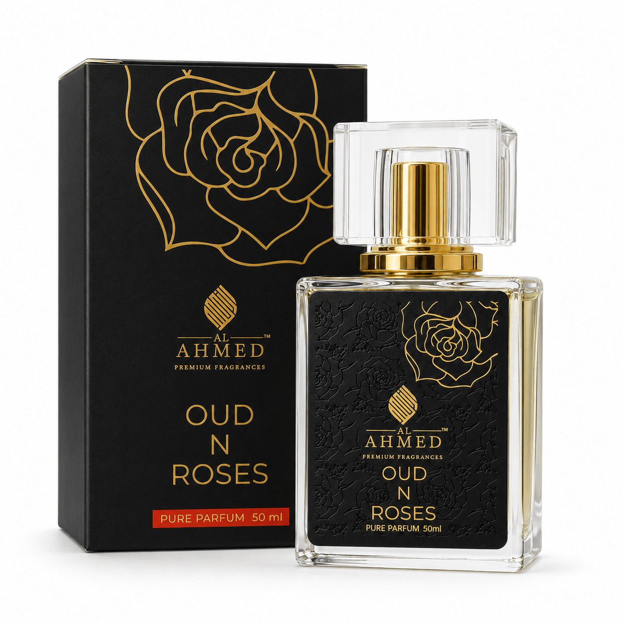 OUD & ROSES EDP BY AL AHMED EAU DE PARFUM 50ML FOR MEN & WOMEN EDP LONG LASTING - Al Ahmed India