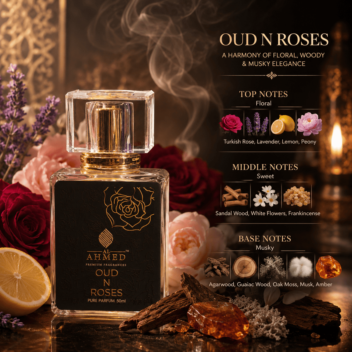 Bin Shaikh & Oud & Roses – Luxury Duo Collection - Al Ahmed India