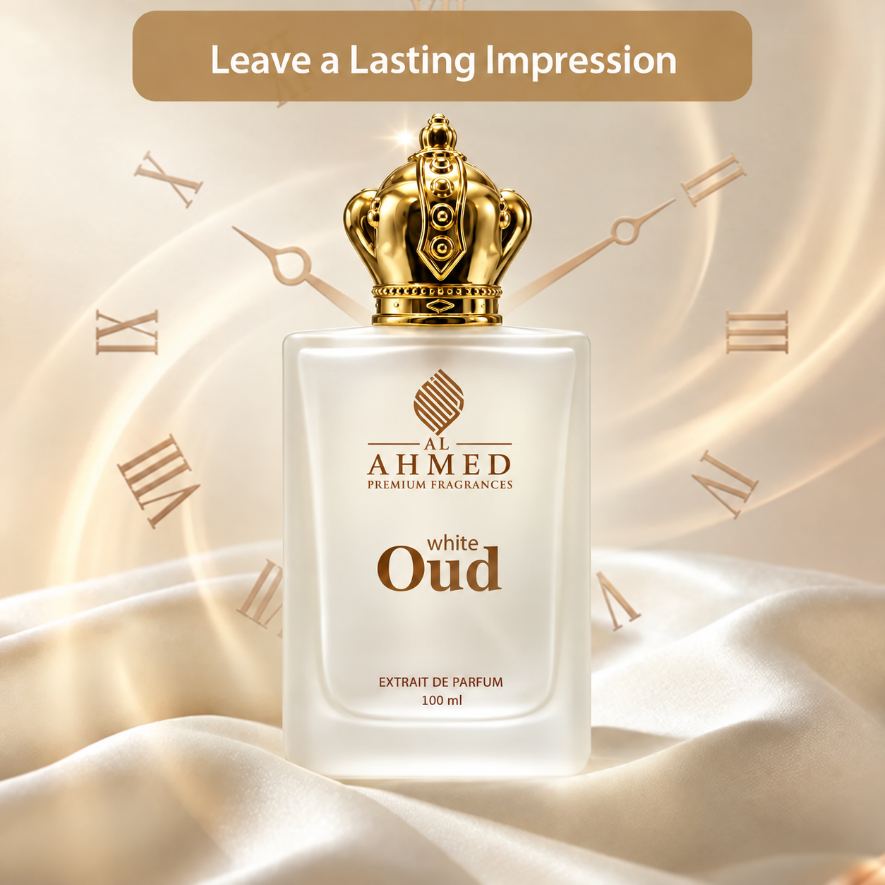 White Oud | Extrait De Parfum by Al Ahmed – 100ml for Unisex | Long Lasting