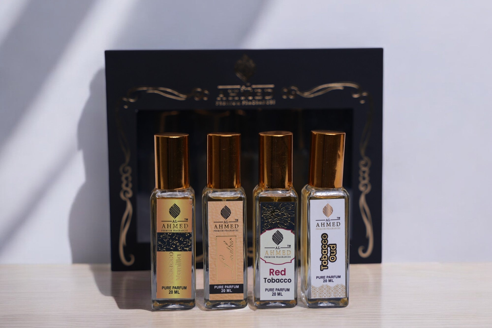 AL AHMED 20ML COMBO SET – LEATHER | TOBACCO VANILLA | RED TOBACCO | TOBACCO OUD