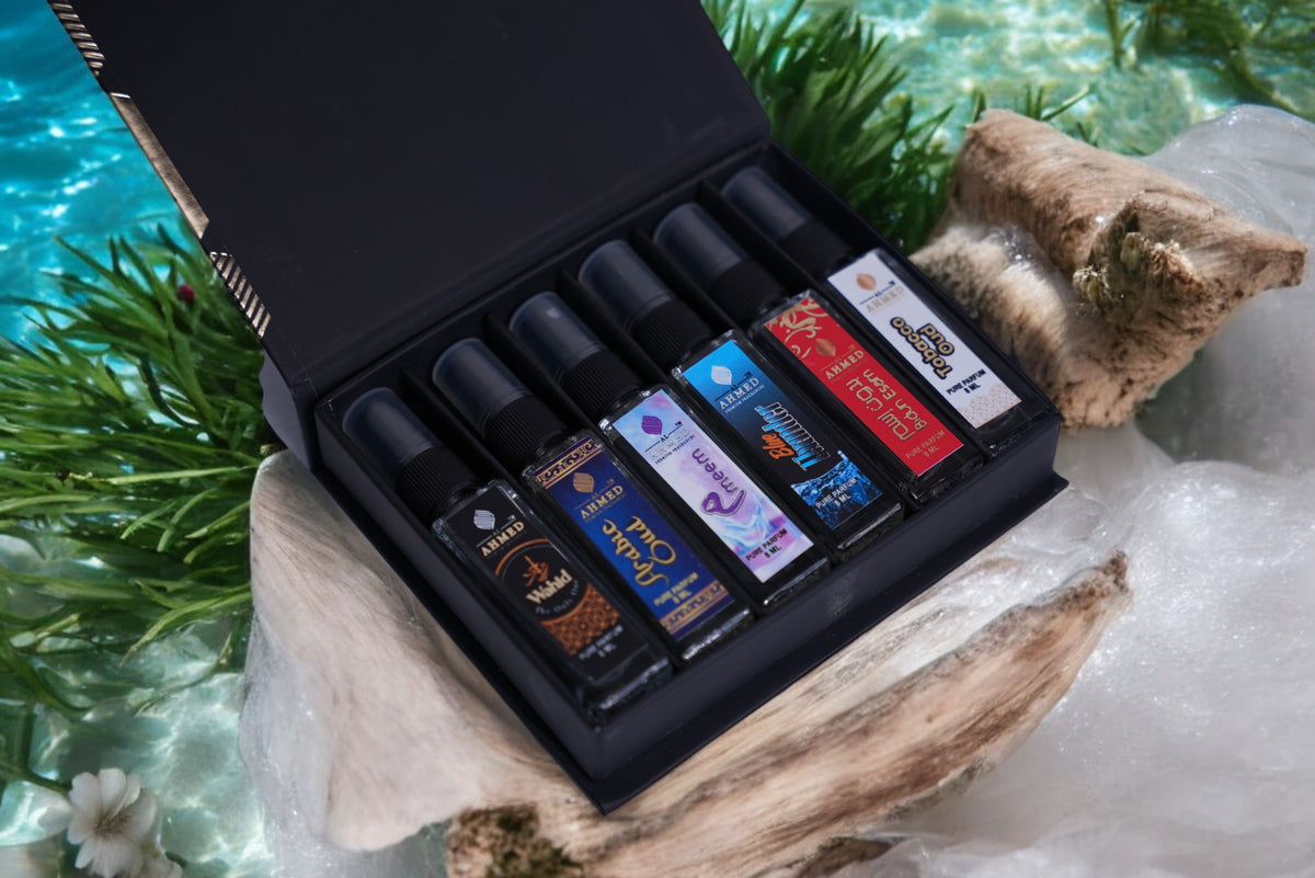 8ML TESTER PACK | TOBACCO OUD | BIDUN ESSAM | WAHID | ARABIC OUD | MEEM | BLUE THUNDER