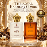 The Royal Harmony Combo by Al Ahmed | White Oud + Qahwa | Fresh Elegance Meets Warm Indulgence | 2 × 100 ml Extrait De Parfum