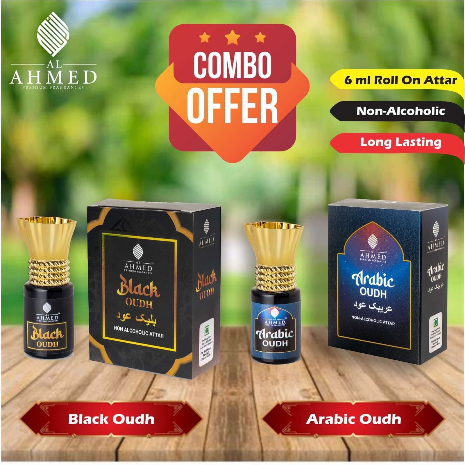 PREMIUM BLACK OUD & ARABIC OUD COMBO OFFER Al Ahmed India