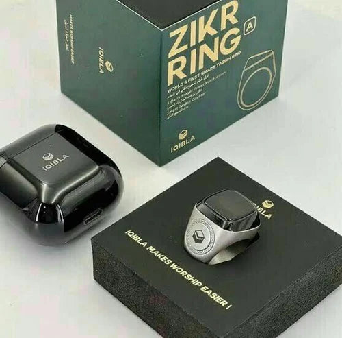 Smart Tasbih Zikr Ring with Tasbih Beads Function Top Sale iqibla Muslim Zikr Ring Tasbih