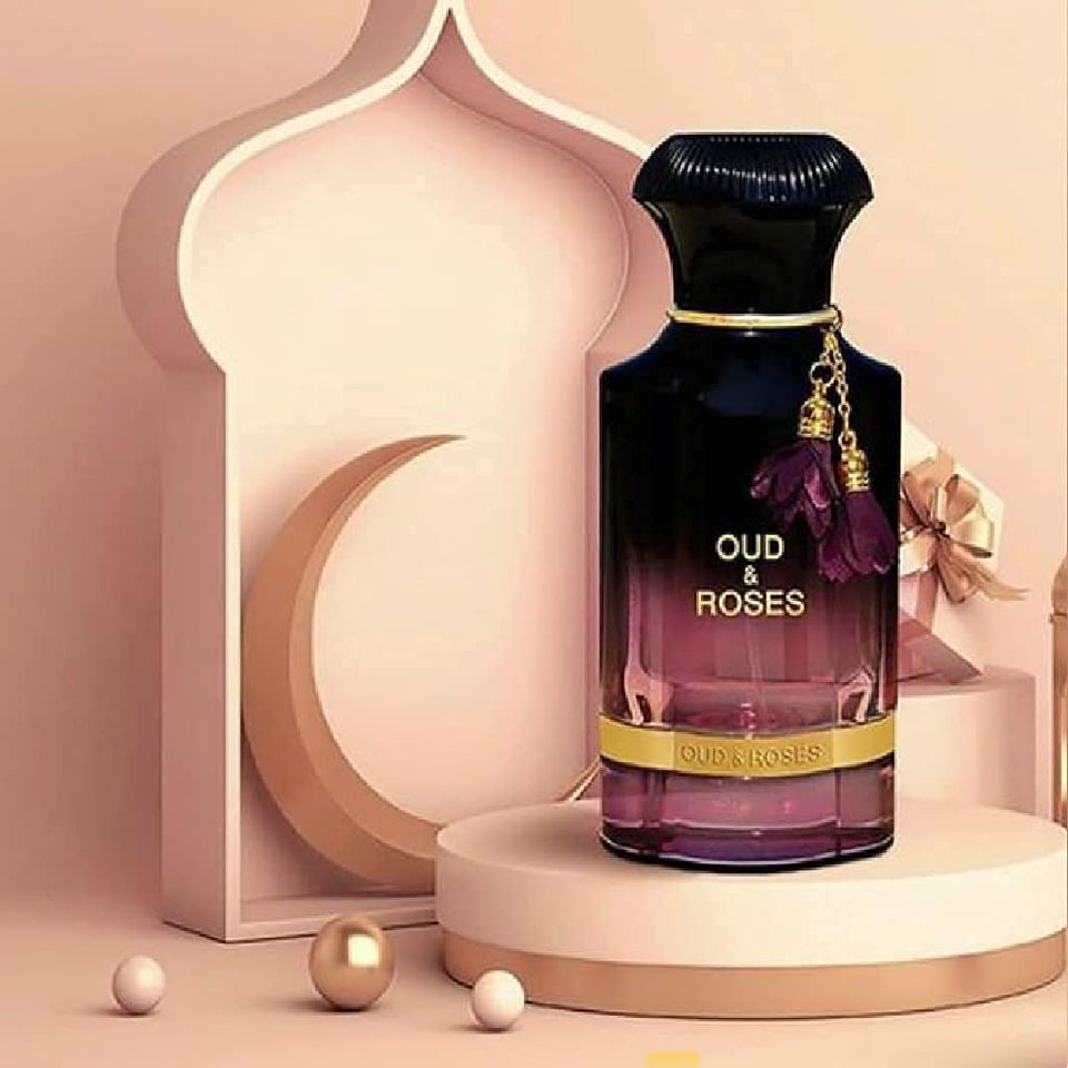 OUD & ROSES EDP - 60 ML | (Made in UAE)  For Unisex By Ahmed al maghribi